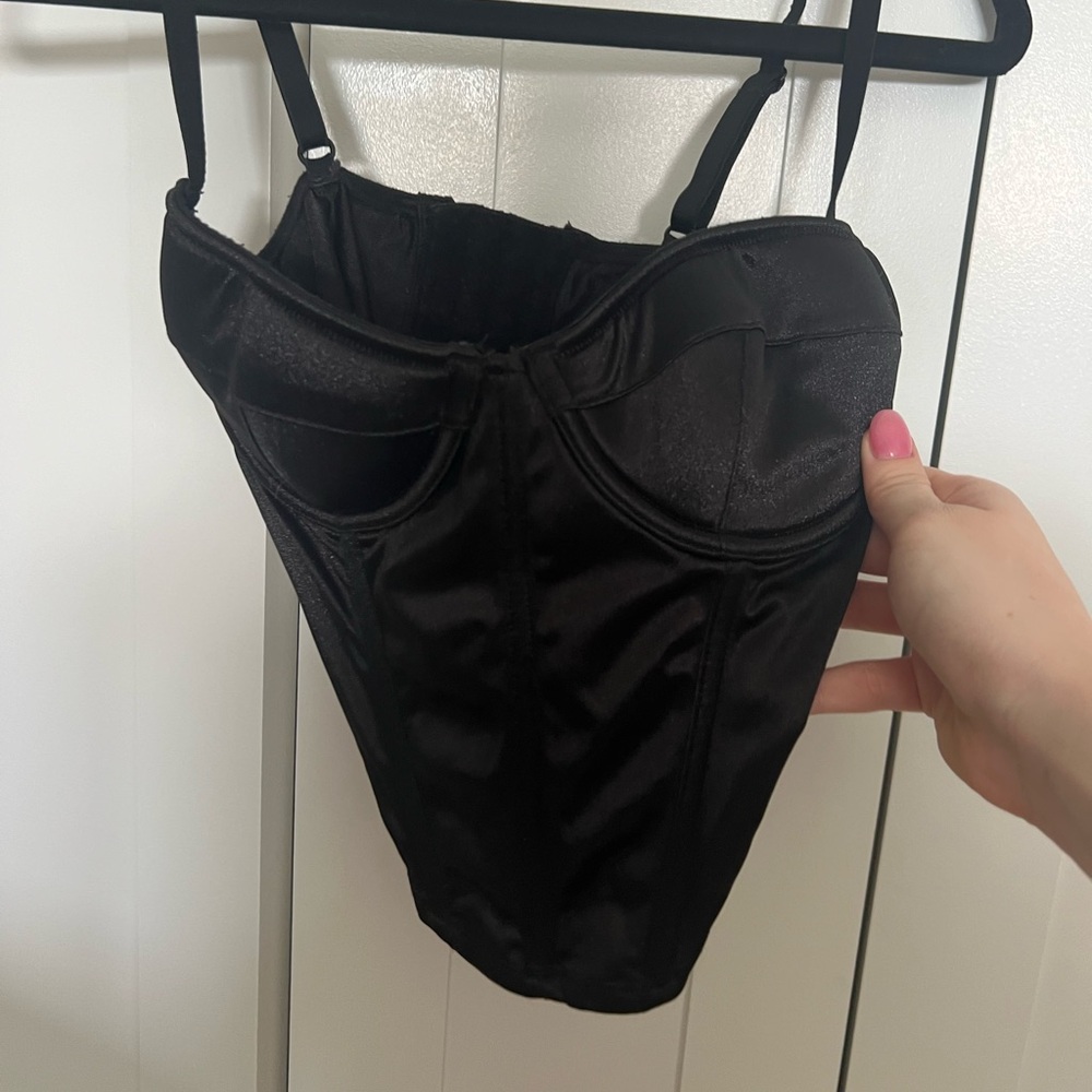 Subdued Black Corset Top